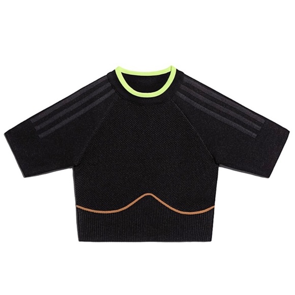 adidas x IVY PARK Black Knit Crop Top - Picture 2 of 7